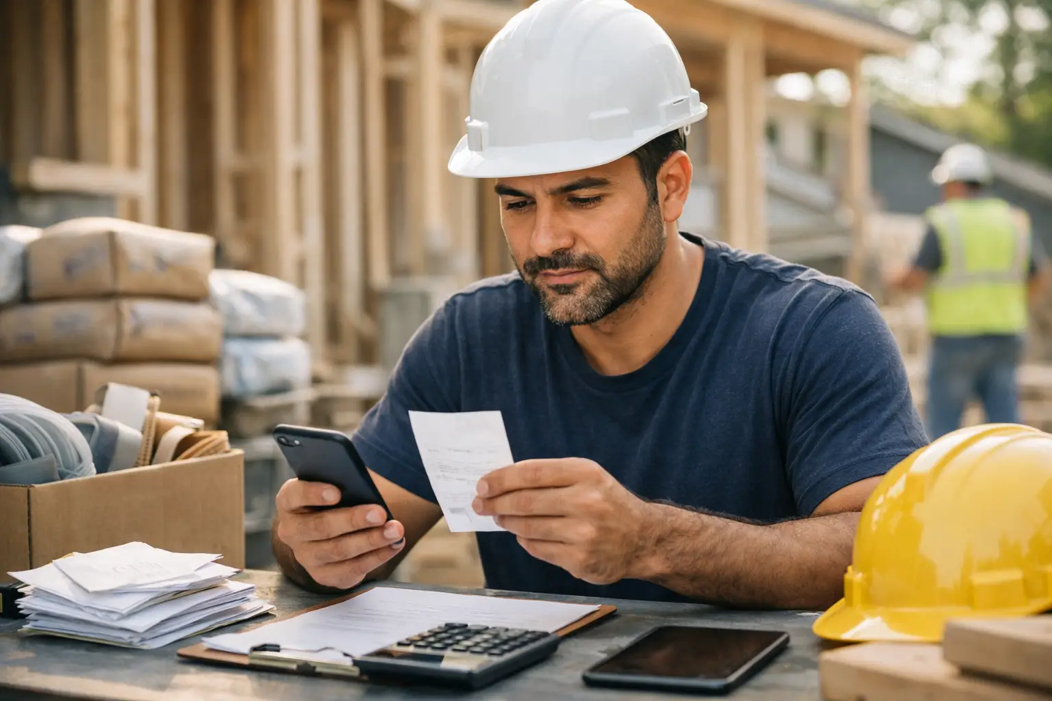 Cómo registrar materiales comprados en obra