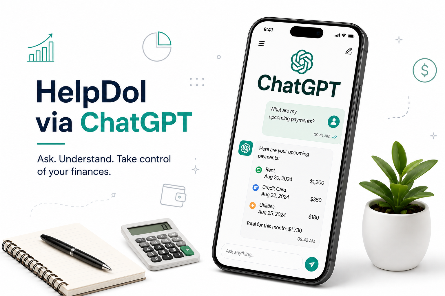 Cómo registrar gastos con una foto para el IRS con helpdol via ChatGPT